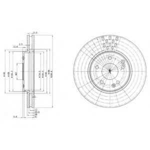 Disc frana MERCEDES-BENZ SLK (R170) (1996 - 2004) 