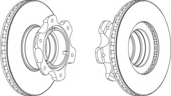 Disc frana MERCEDES-BENZ VARIO caroserie inchisa/c