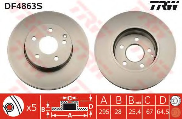 Disc frana MERCEDES E-CLASS cupe (C207) (2009 - 2016) QWP WBD421