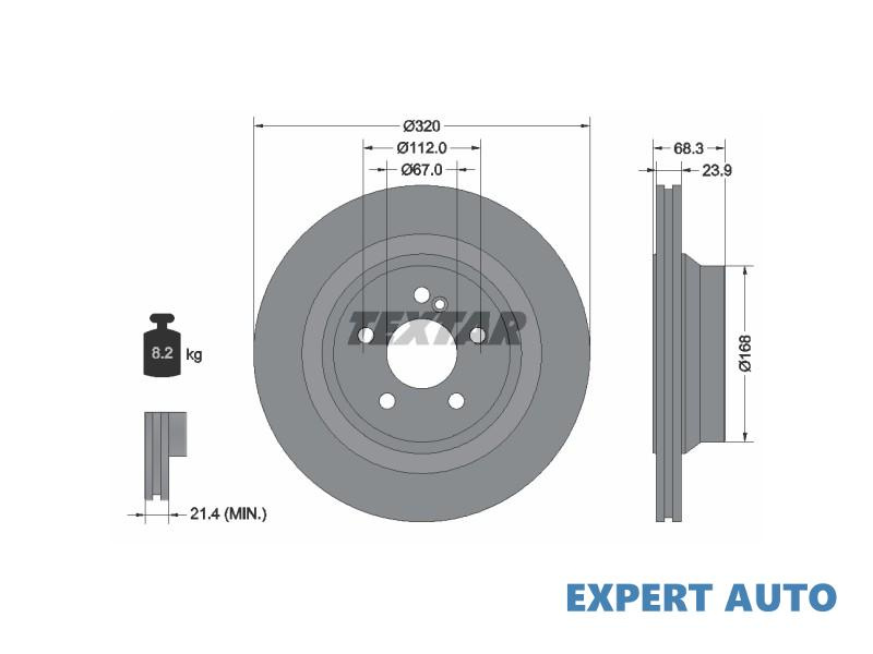 Disc frana Mercedes E-CLASS (W211) 2002-2009 #2 0004231112