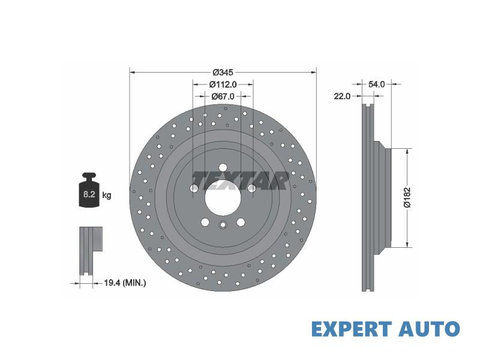 Disc frana Mercedes GL-CLASS (X166) 2012-2016 #2 09A96121