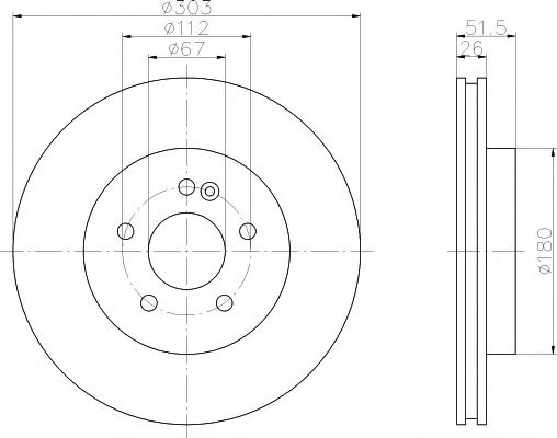 Disc frana MERCEDES M-CLASS (W163) (1998 - 2005) Textar 92089905