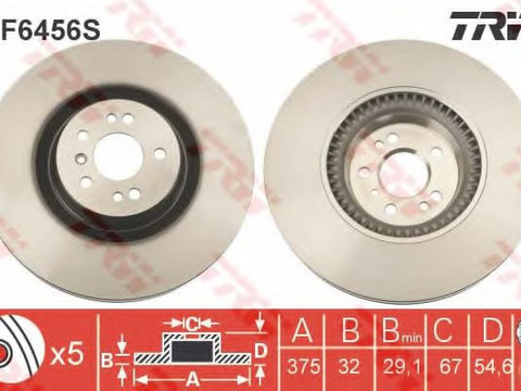 Disc frana MERCEDES M-CLASS (W164) (2005 - 2016) TRW DF6456S