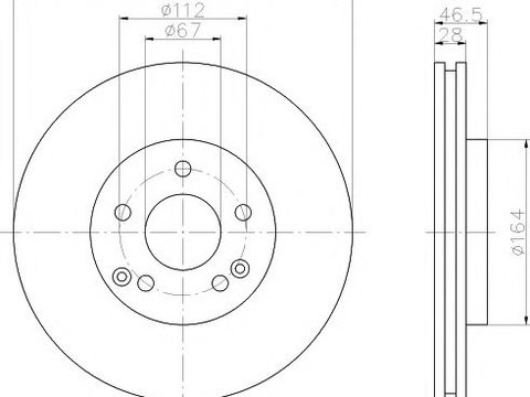 Disc frana MERCEDES SLK (R170) (1996 - 2004) Textar 92106005