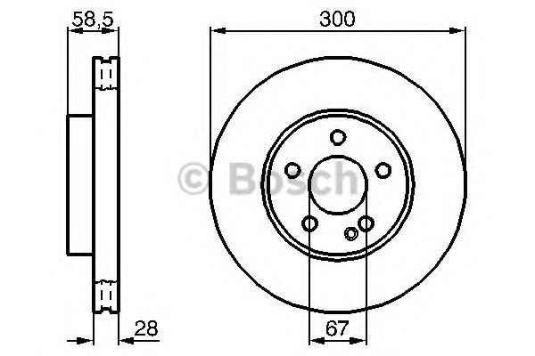Disc frana MERCEDES VITO caroserie (W447) (2014 - 