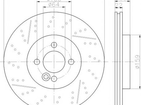 Disc frana MINI MINI CLUBMAN combi (R55), MINI MINI (R56), MINI MINI Cabriolet (R57) - HELLA PAGID 8DD 355 116-211