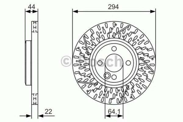 Disc frana MINI MINI CLUBMAN R55 BOSCH 0986479A69