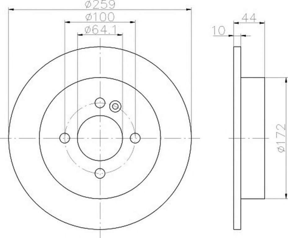 Disc frana MINI MINI R50 R53 TEXTAR 92107603
