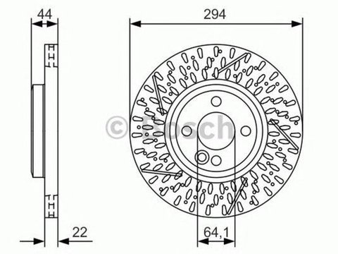 Disc frana MINI MINI Roadster R59 BOSCH 0986479A69