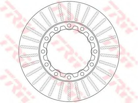 Disc frana MITSUBISHI CANTER platou / sasiu (FB_, FE_, FG_) (2001 - 2016) TRW DF6307S