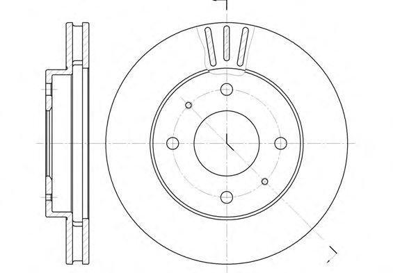 Disc frana MITSUBISHI CARISMA limuzina (DA) (1996 - 2006) REMSA 6394.11 piesa NOUA