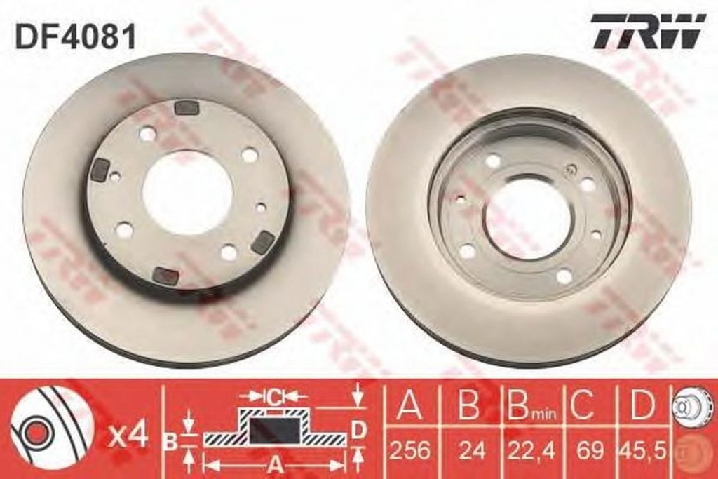 Disc frana MITSUBISHI CARISMA limuzina DA TRW DF40
