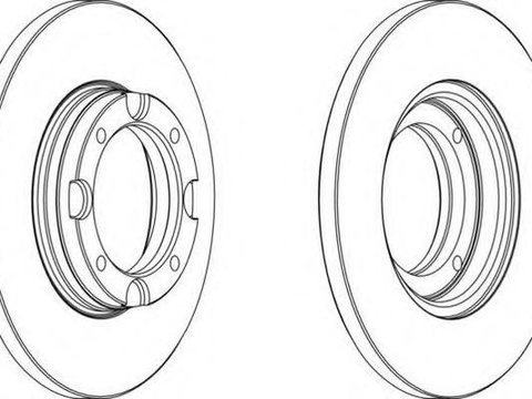 Disc frana MITSUBISHI COLT (A15_A), HYUNDAI EXCEL (X-1), HYUNDAI EXCEL limuzina (X-1) - FERODO DDF358