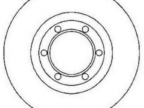 Disc frana MITSUBISHI DELICA bus (P0_W, P1_W, P2_W), MITSUBISHI PAJERO/SHOGUN I (L04_G, L14_G), MITSUBISHI COLT/RODEO (K3_T, K2_T, K1_T, K0_T) - JURID