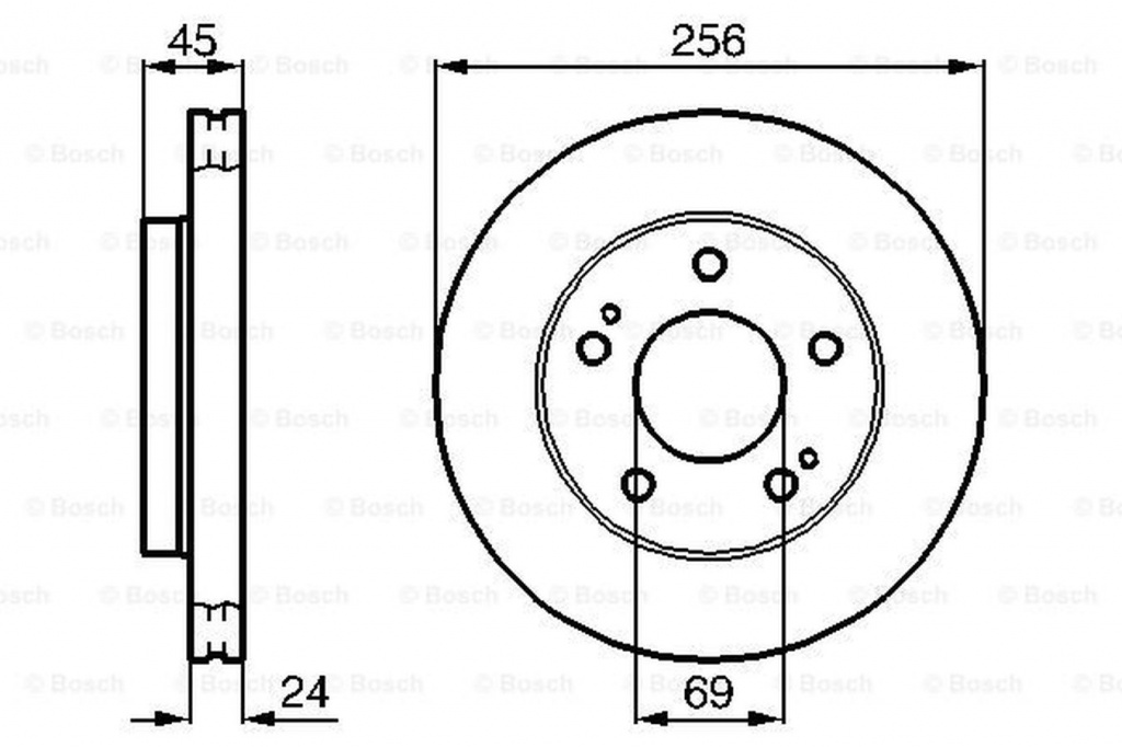 Disc frana MITSUBISHI ECLIPSE II D3 A LPR M1091V