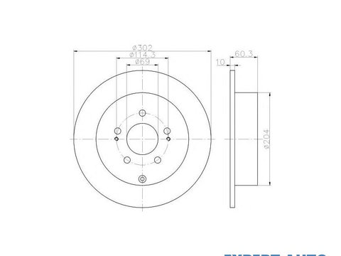 Disc frana Mitsubishi GRANDIS (NA_W) 2003-2016 #2 08A75520