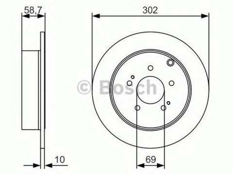 Disc frana MITSUBISHI GRANDIS NA W BOSCH 0986479532