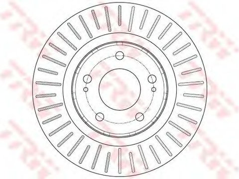 Disc frana MITSUBISHI OUTLANDER III Van (GF_W, GG_W) (2013 - 2016) TRW DF6174