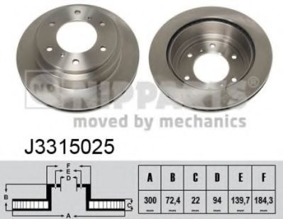 Disc frana MITSUBISHI PAJERO III (V7_W, 