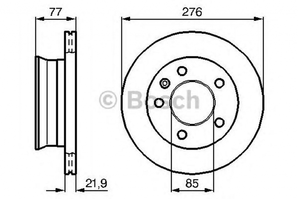 Disc frana MULTICAR M27 BOSCH 0986478849