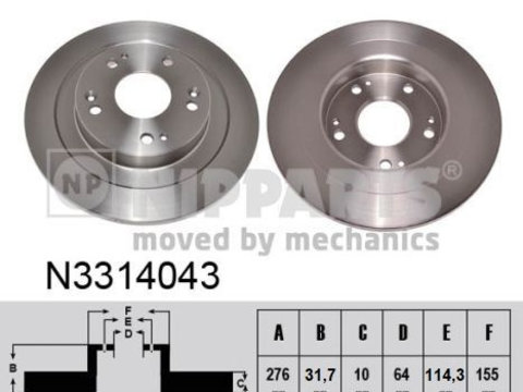 Disc frana NIPPARTS N3314043