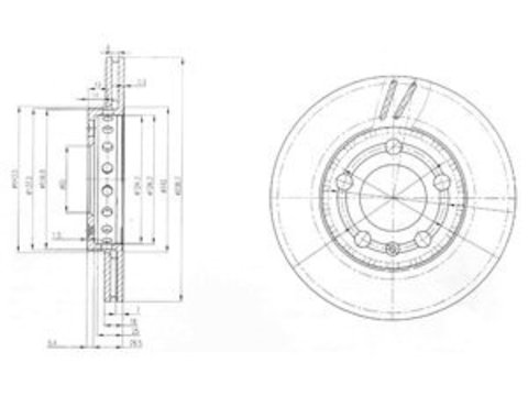 Disc frana NISSAN INTERSTAR bus (X70) (2002 - 2016) KRIEGER 0950004015 piesa NOUA