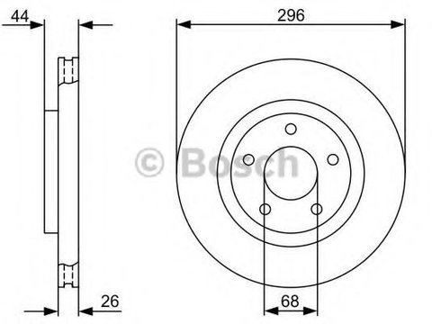 Disc frana NISSAN JUKE (F15) (2010 - 2016) Bosch 0 986 479 358