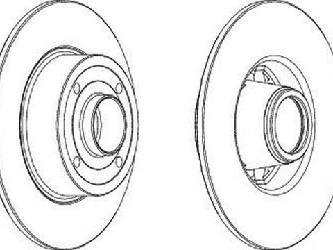 Disc frana NISSAN NOTE E11 FERODO DDF1369