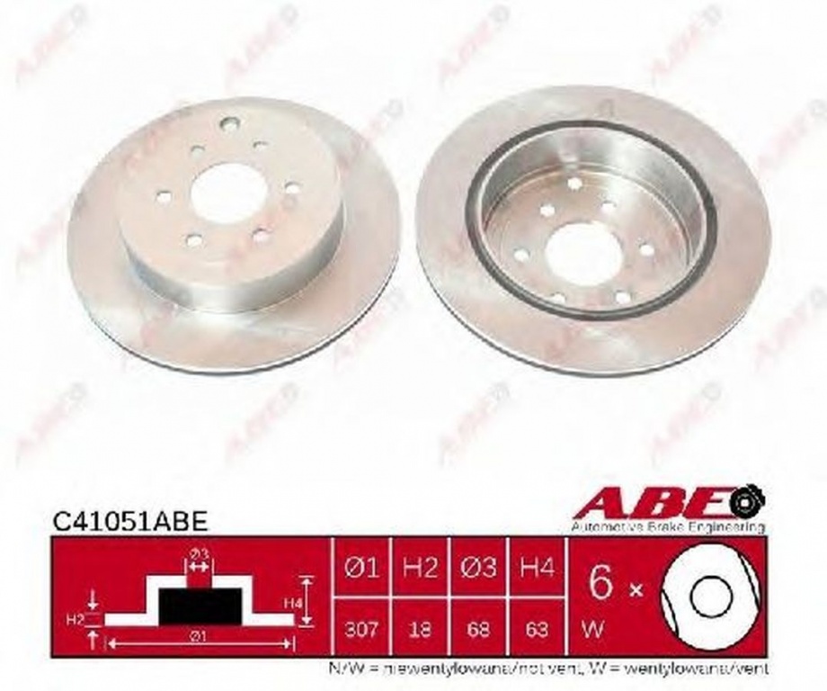 Disc frana NISSAN PATHFINDER IV R52 ABE C41051ABE