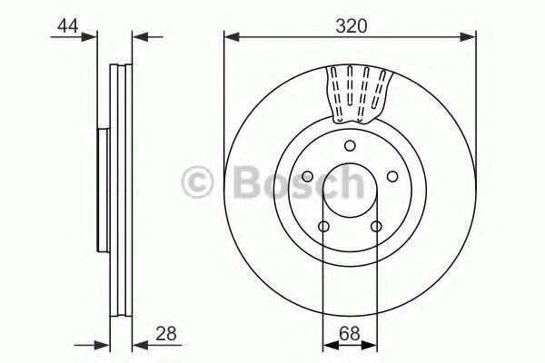 Disc frana NISSAN QASHQAI / QASHQAI +2 (J10, JJ10) (2007 - 2016) BOSCH 0 986 479 679