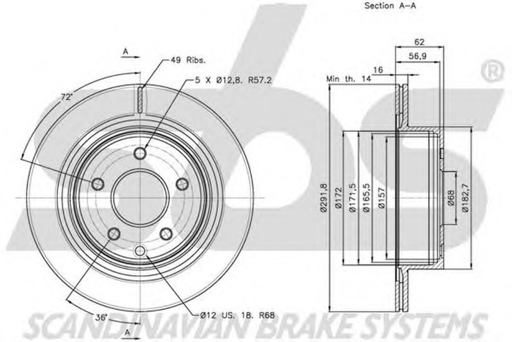 Disc frana NISSAN QASHQAI QASHQAI +2 J10 JJ10 sbs 1815312261