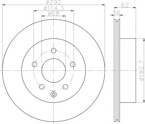 Disc frana NISSAN X-TRAIL (T31) (2007 - 2013) TEXT