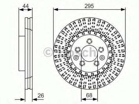 Disc frana NISSAN X-TRAIL (T32_) (2013 - 2016) Bosch 0 986 479 D16