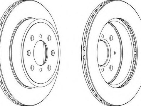 Disc frana OPEL AGILA (A) (H00), VAUXHALL AGILA Mk I (A), SUZUKI WAGON R+ (MM) - FERODO DDF1509