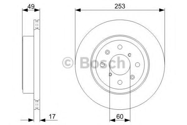 Disc frana OPEL AGILA (A) (H00), VAUXHALL AGILA Mk I (A), SUZUKI WAGON R+ (MM) - BOSCH 0 986 479 370