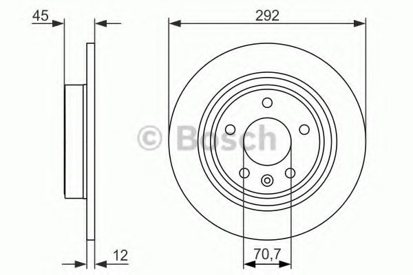 Disc frana OPEL AMPERA (2011 - 2016) BOSCH 0 986 4