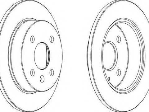 Disc frana OPEL ASTRA G hatchback (F48_, F08_), OPEL ASTRA G combi (F35_), OPEL ASTRA G limuzina (F69_) - FERODO DDF1043