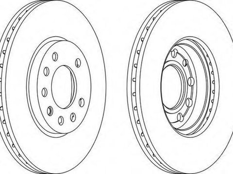 Disc frana OPEL ASTRA G hatchback (F48_, F08_), OPEL ASTRA G combi (F35_), OPEL ASTRA G limuzina (F69_) - FERODO DDF1042