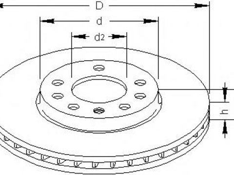 Disc frana OPEL ASTRA G hatchback (F48_, F08_), OPEL ASTRA G combi (F35_), OPEL ASTRA G limuzina (F69_) - TOPRAN 205 524