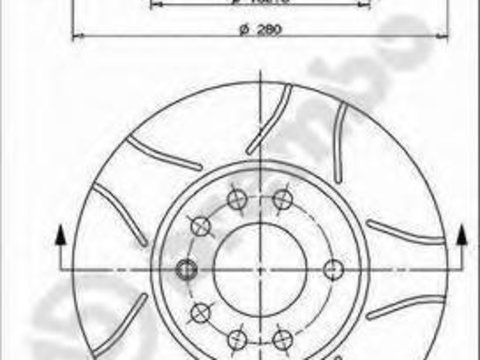 Disc frana OPEL ASTRA G hatchback (F48_, F08_), OPEL ASTRA G combi (F35_), OPEL ASTRA G limuzina (F69_) - BREMBO 09.7629.75