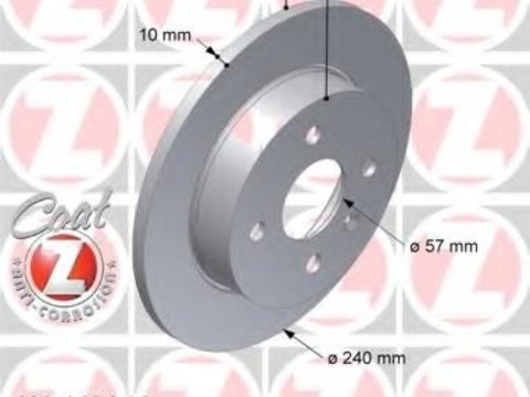 Disc frana OPEL ASTRA G hatchback (F48_, F08_), OPEL ASTRA G combi (F35_), OPEL ASTRA G limuzina (F69_) - ZIMMERMANN 430.1484.20