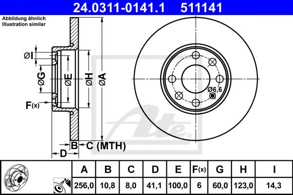 Disc frana OPEL ASTRA G Limuzina (F69) (1998 - 200