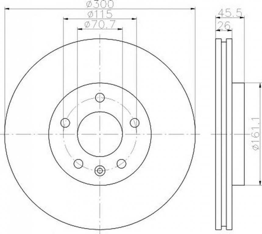 Disc frana OPEL ASTRA J limuzina TEXTAR 92205605