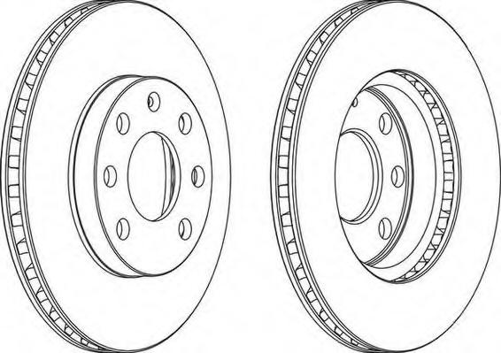 Disc frana OPEL COMBO (71_), OPEL KADETT D (31_-34_, 41_-44_), OPEL MONZA E (39_, 49_) - FERODO DDF151-1