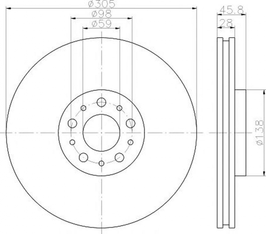 Disc frana OPEL COMBO caroserie inchisa combi X12 TEXTAR 92237603