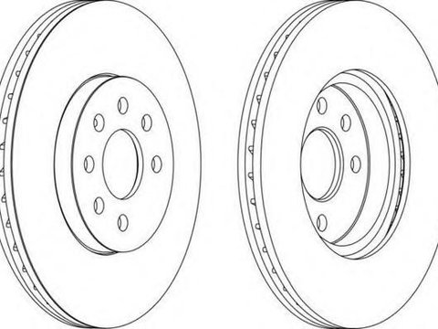 Disc frana OPEL COMBO caroserie inchisa/combi, VAUXHALL COMBO Mk II (C) caroserie inchisa/combi (F25), OPEL MERIVA - FERODO DDF1236