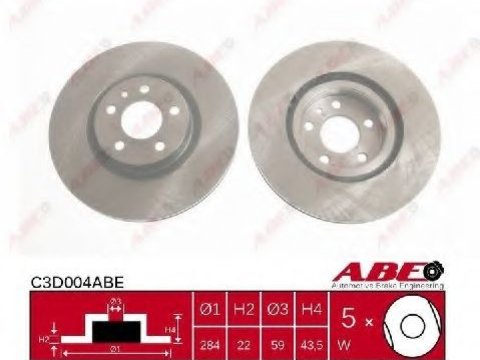 Disc frana OPEL COMBO Tour (X12) (2012 - 2016) ABE C3D004ABE