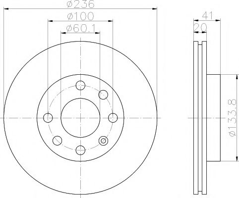 Disc frana OPEL CORSA B caroserie (73_) (1999 - 20