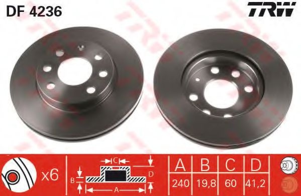 Disc frana OPEL CORSA C (F08, F68) (2000 - 2009) T