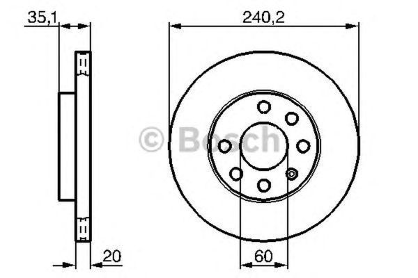 Disc frana OPEL CORSA C F08 F68 BOSCH 0986479190